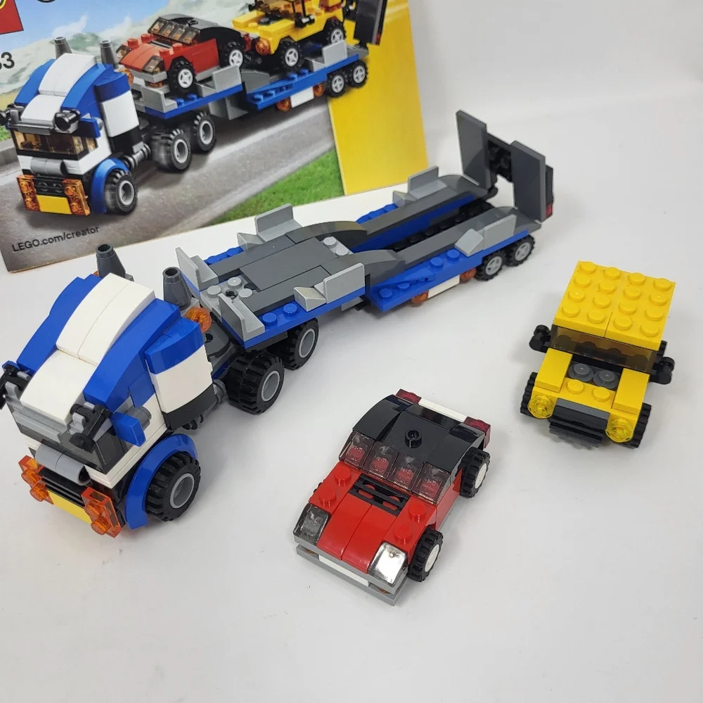 Lego Creator 3 In 1 31023 Vehicle Transporter And 31027 Blue Racer Car - Picture 5 of 7